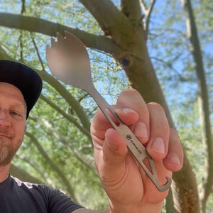 FlipFuel® Titanium Spork